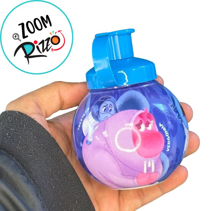 Garrafa Squeeze Bola Divertidamente - Azul - 250ml - 1 unidade - Magazine 25