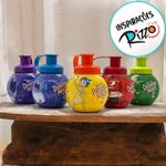 Garrafa Squeeze Bola Divertidamente - Amarela - 250ml - 1 unidade - Magazine 25