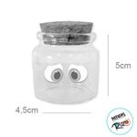 Potinho de Vidro com Adesivo Olhinhos das Emoções - 50ml - 9 unidades - Magazine 25