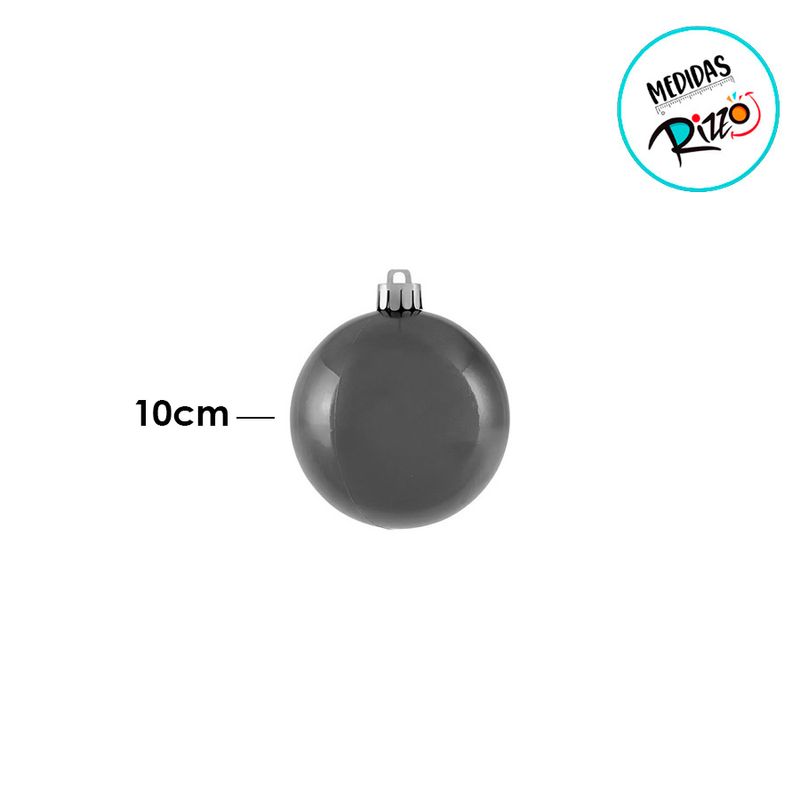 Bola de Natal com Glitter e Fosca - Ouro - 10cm - 2 unidades - Cromus - Magazine 25