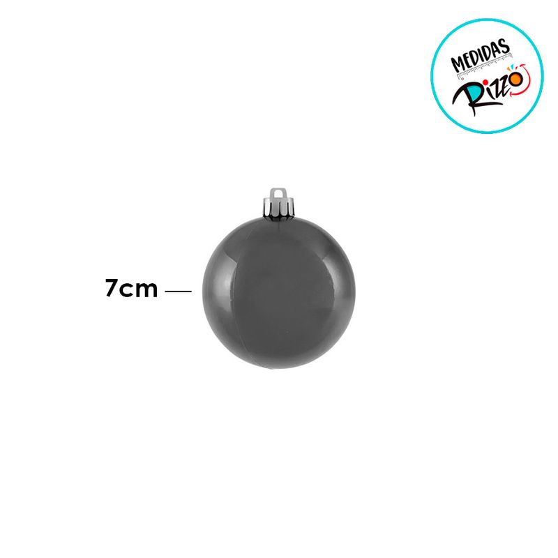 Bola de Natal com Glitter e Fosca - Ouro - 7cm - 4 unidades - Cromus - Magazine 25