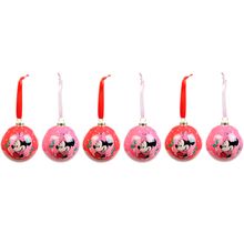 Bola de Natal Disney Original - Minnie - 6cm - 6 unidades - Cromus - Magazine 25