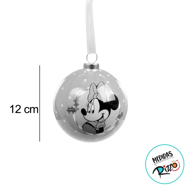 Bola de Natal Disney Original - Minnie - 12cm - 2 unidades - Cromus - Magazine 25