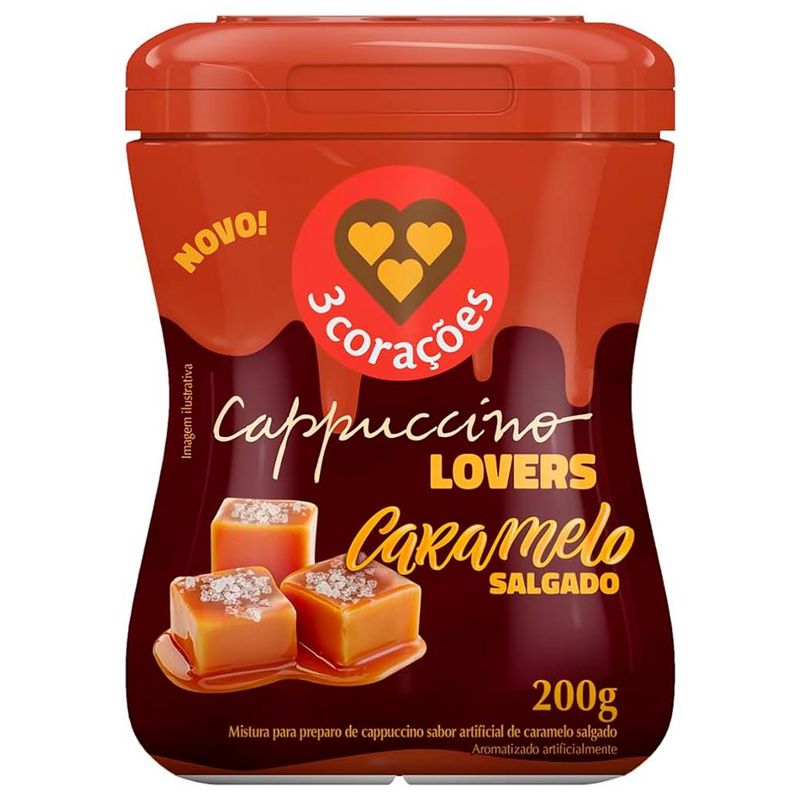 Cappuccino Lovers Caramelo Salgado 200g - Três Corações