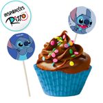 Bandeirinhas para Docinhos Stitch - 8 unidades - FestColor - Magazine 25