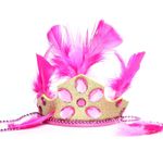 Tiara Carnaval Luxo - Pink