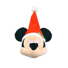 Pelúcia Cabeça Mickey c/ Gorro de Natal - 20 cm - Natal Disney - 1 unidade - Cromus - Magazine 25