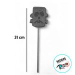 Palito Decorativo Halloween - Frankenstein - 31cm - 5 unidades - Magazine 25