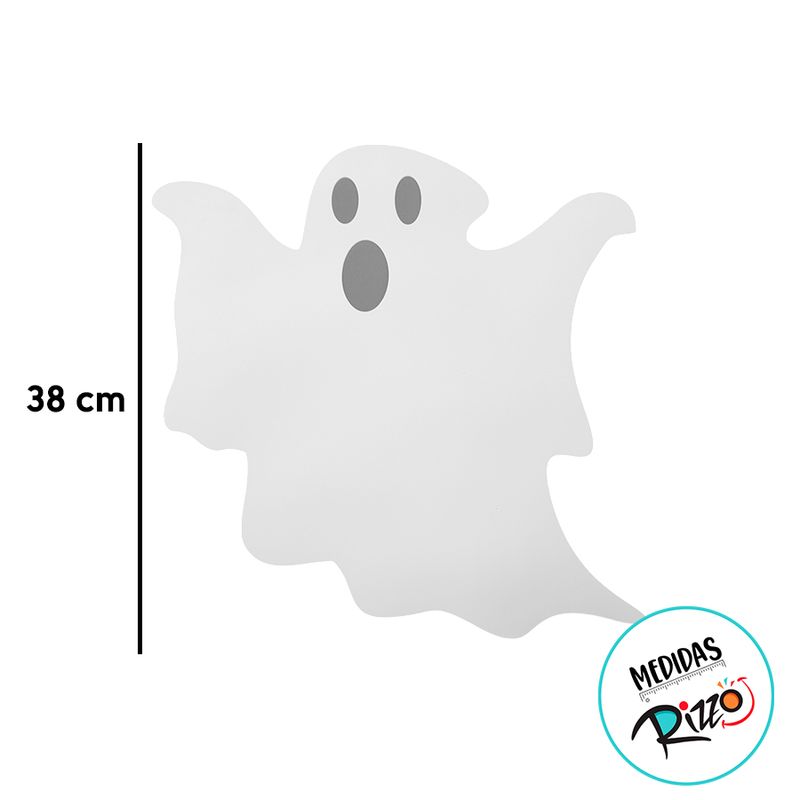 Placa Decorativa em EVA - Fantasma - 37x38cm - 1 unidade - Magazine 25