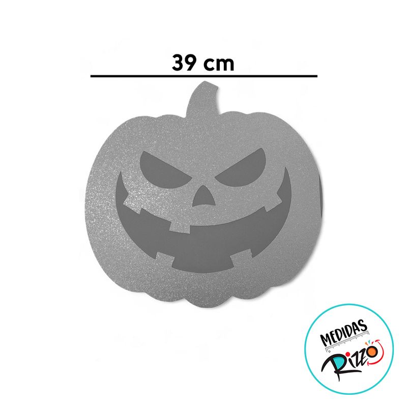 Placa Decorativa em EVA - Abóbora - 39x38cm - 1 unidade - Magazine 25