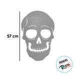 Placa Decorativa em EVA - Crânio - 37x57cm - 1 unidade - Magazine 25