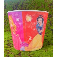 Balde Pipoca de Plástico 3D Festa Disney Princesas 1L - 1 Unidade - Regina - Rizzo Festas