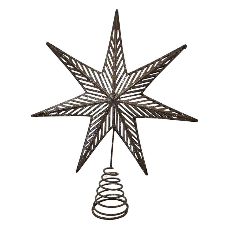 Topo Estrela Para Árvore de Natal Metal - 25x29cm - 1 unidade - Magazine 25