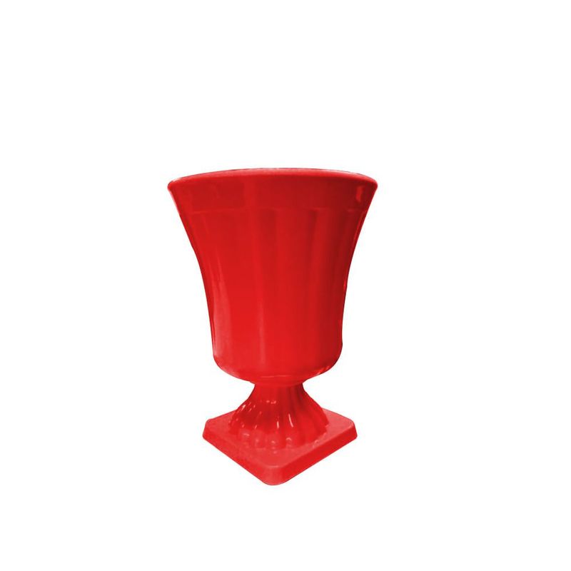 Vaso Grego 19Cm Vermelho Rofida