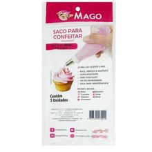 SACO PARA CONFEITAR DESCARTÁVEL MÉDIO C/5 - MAGO