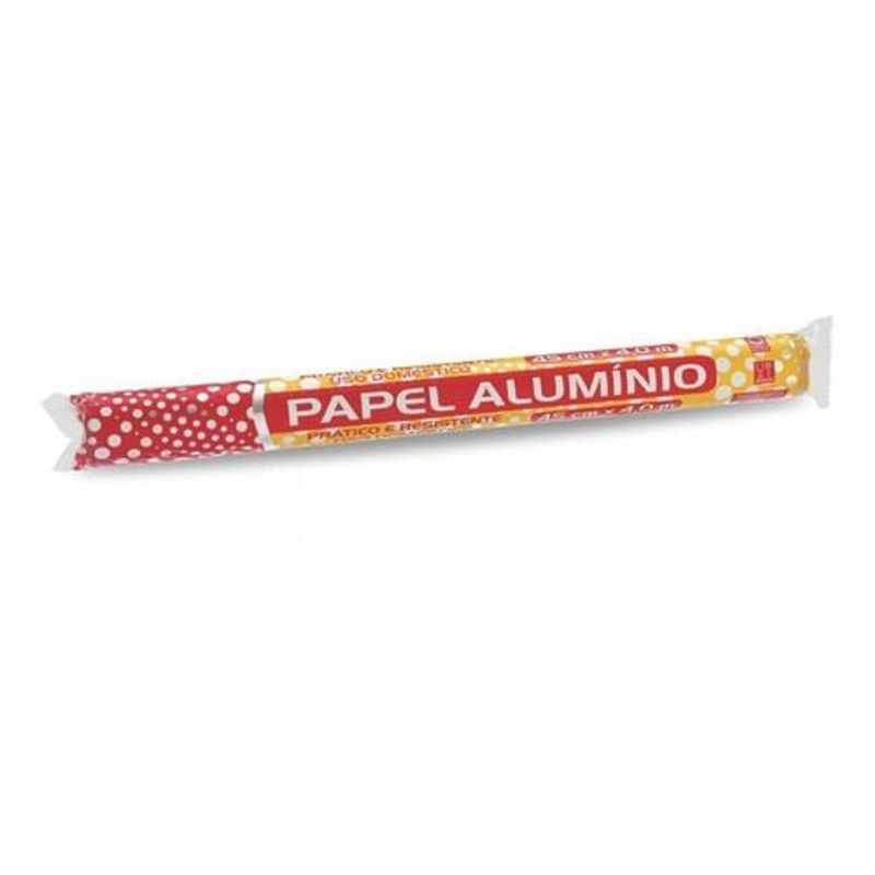 PAPEL ALUMÍNIO 45CMX4M - THERMOPRAT