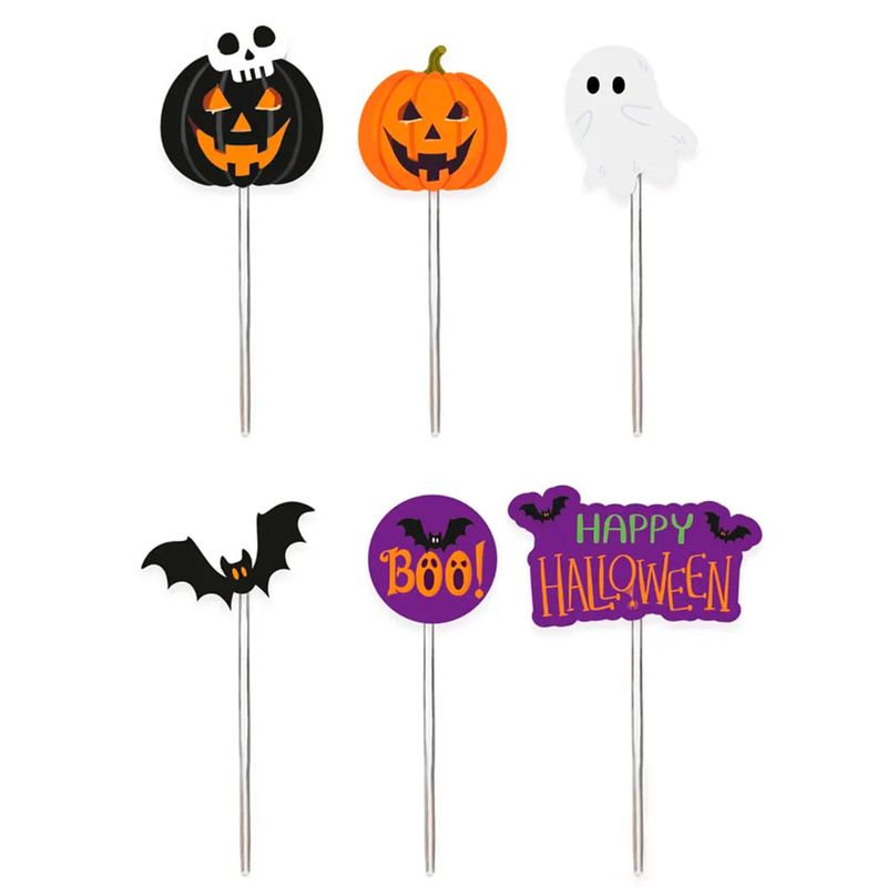 Halloween Pick Decorativo Travessuras c/12 - Cromus