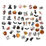 Halloween Adesivos Sortidos c/60 Ref.H342 - Silver Festas