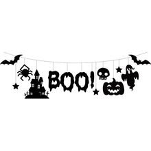 Halloween Faixa Boo Feltro Ref.H345 - Silver Festas