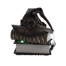 Enfeite Decorativo Halloween - Chapéu e Livros Noites de Terror - 25cm - Som e Movimento - 1 unidade - Cromus - Magazine 25