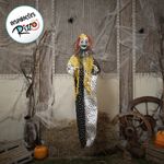 Enfeite Decorativo Halloween - Palhaço Ronald - 135cm - Som, Luz e Movimento - 1 unidade - Cromus - Magazine 25