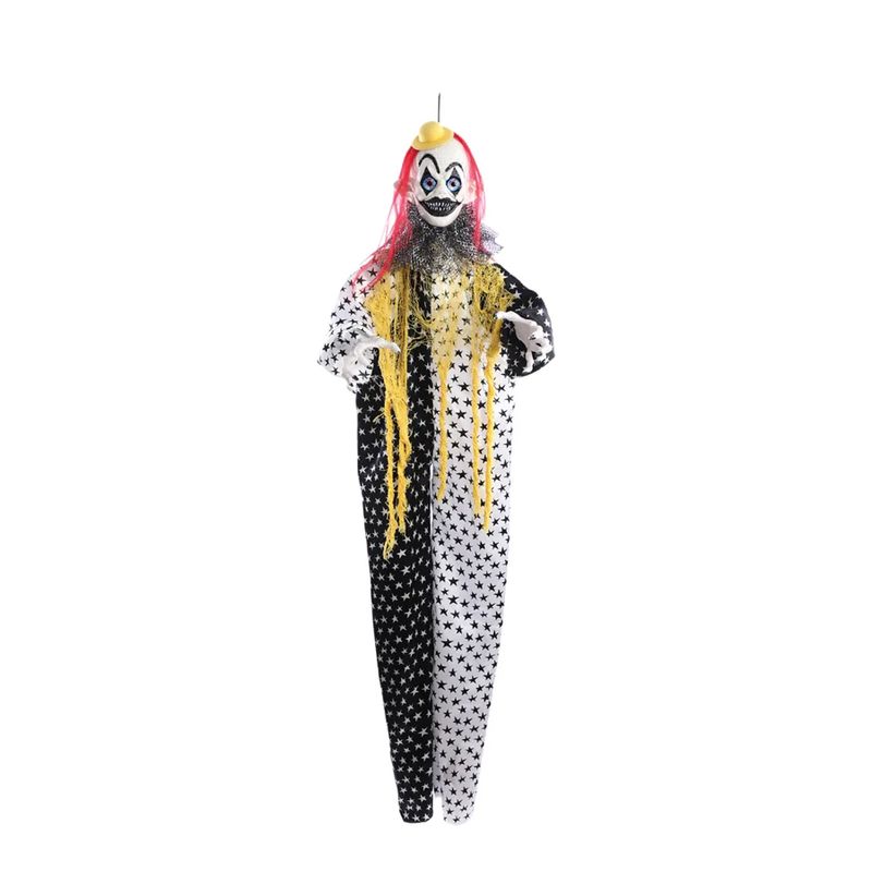 Enfeite Decorativo Halloween - Palhaço Ronald - 135cm - Som, Luz e Movimento - 1 unidade - Cromus - Magazine 25