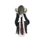 Enfeite Decorativo Halloween - Zumbi Social Ross - 52cm - Som, Luz e Movimento - 1 unidade - Cromus - Magazine 25