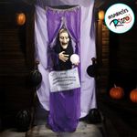 Enfeite Decorativo Halloween - Bruxa Rochele - 170cm - Som, Luz e Movimento - 1 unidade - Cromus - Magazine 25