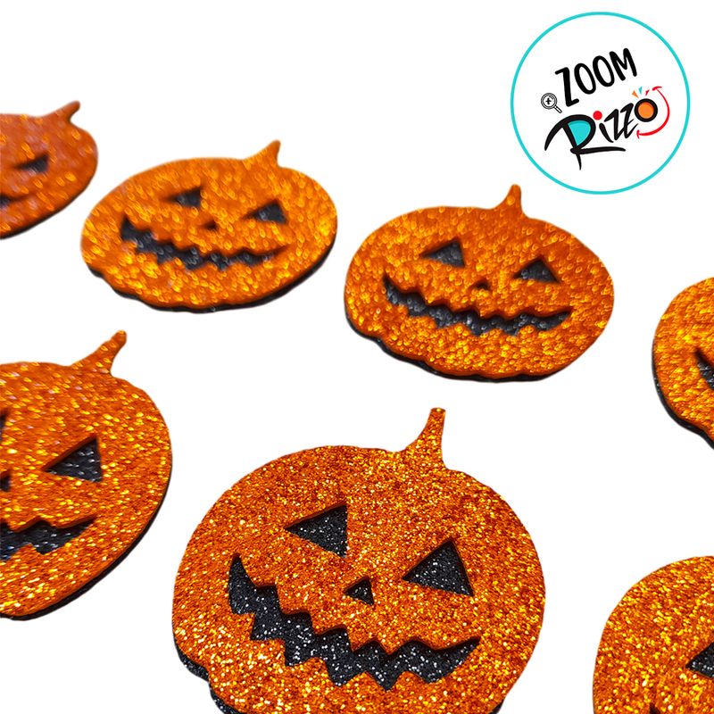 Aplique Decorativo Halloween - Abóbora - 5cm - 10 unidades - Magazine 25