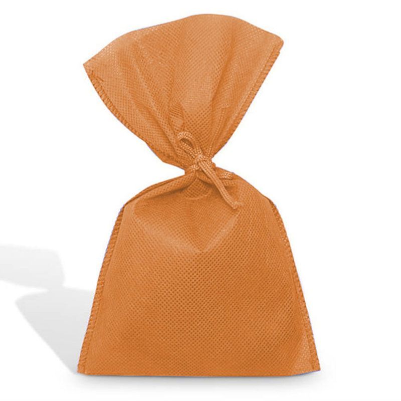 SACO TNT LARANJA 13X25CM C/10