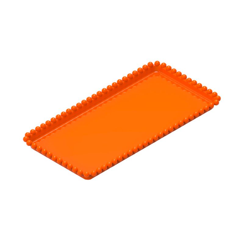 Bandeja Esfera Retangular 25X13 Laranja - Honori