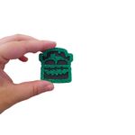 Aplique Decorativo Halloween - Frankenstein - 5cm - 10 unidades - Magazine 25