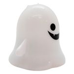 Vela Decorativa Com Led Halloween - Fantasma Sorriso - 5,5x4,5cm - 1 unidade - Magazine 25