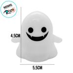 Vela Decorativa Com Led Halloween - Fantasma Sorriso - 5,5x4,5cm - 1 unidade - Magazine 25