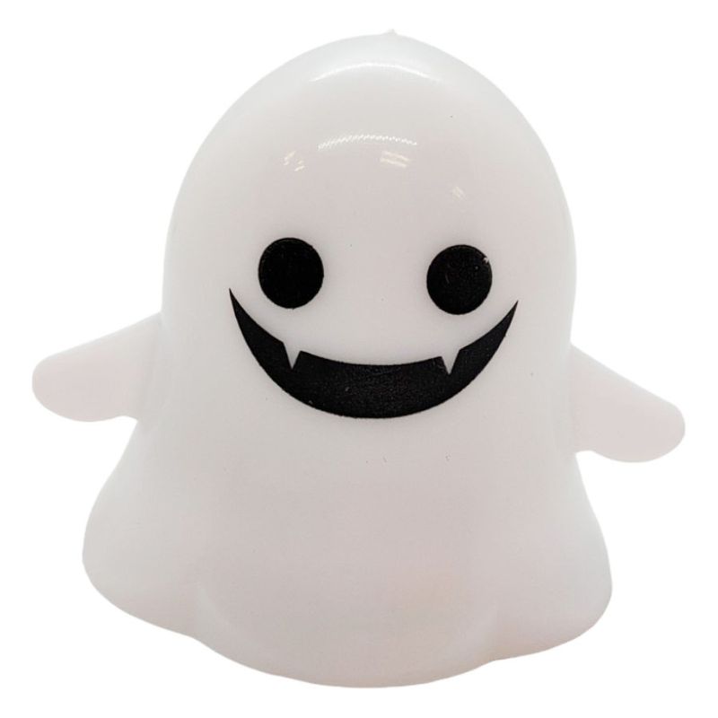 Vela Decorativa Com Led Halloween - Fantasma Sorriso - 5,5x4,5cm - 1 unidade - Magazine 25