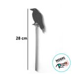 Palito Decorativo Halloween - Corvo - 28cm - 5 unidades - Magazine 25