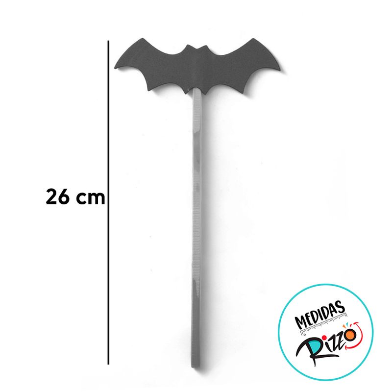 Palito Decorativo Halloween - Morcego - 26cm - 5 unidades - Magazine 25