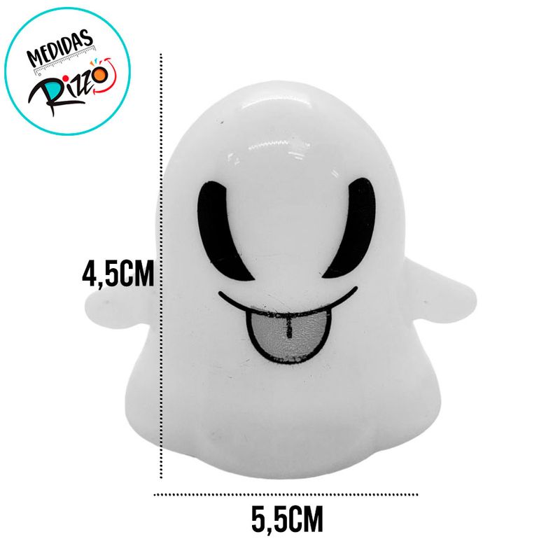 Vela Decorativa Com Led  Halloween - Fantasma Careta - 5,5x4,5cm - 1 unidade - Magazine 25