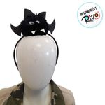 Tiara Pompom Morcego - Preto - 1 unidade - Magazine 25