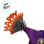 Tiara Chapéu da Bruxa "Happy Halloween" - Roxo - 1 unidade - Magazine 25