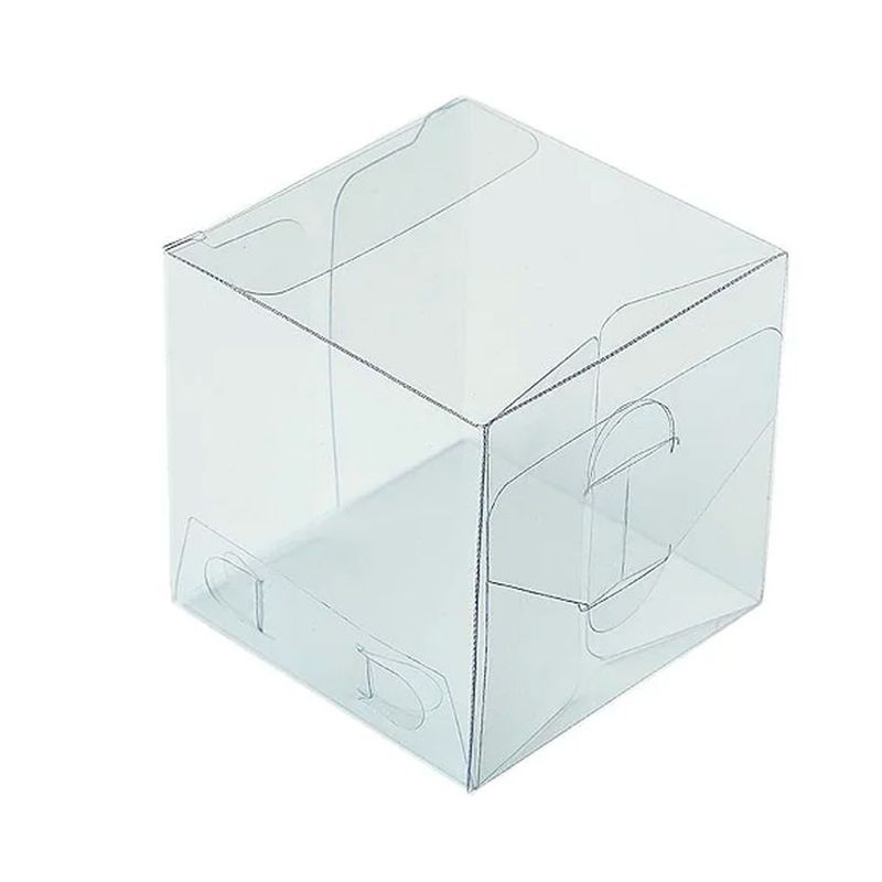 Caixa Cubo Transparente K8 (10cm x 10cm x 10cm)  - 50 unidades - Magazine 25