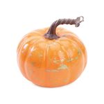 Abóbora Respingo Laranja Halloween M 15cm - 1 Un