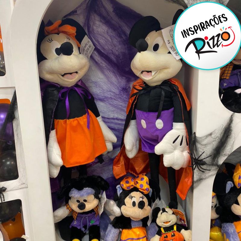 Pelucia Minnie Vampiro - de 49cm até 75cm - Disney Original - 1 unidade - Cromus - Magazine 25