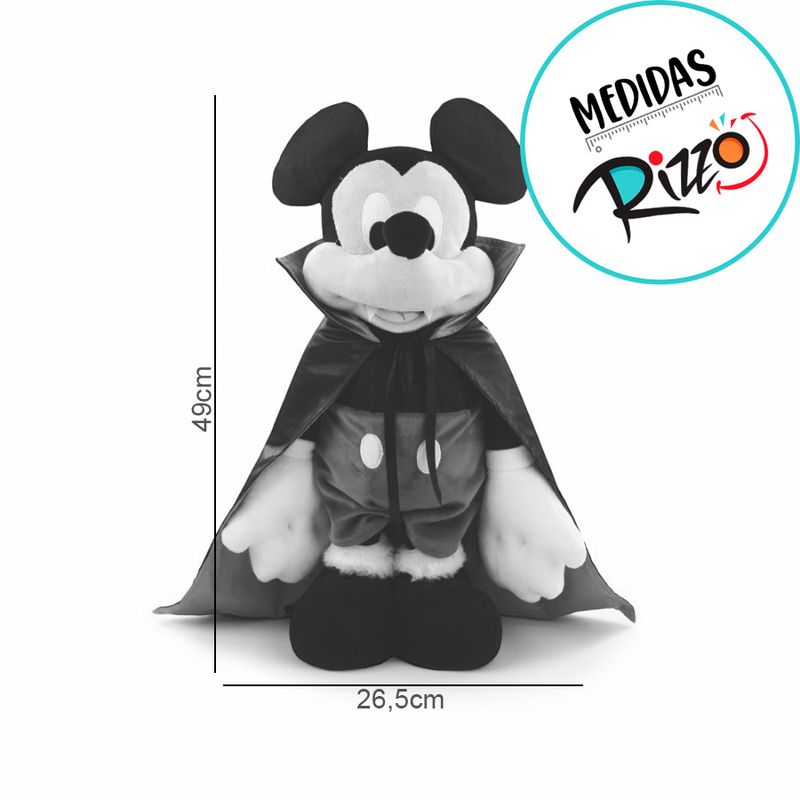 Pelucia Mickey Vampiro - de 49cm até 75cm - Disney Original - 1 unidade - Cromus - Magazine 25