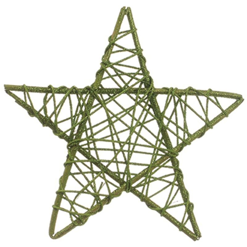 Estrela Rattan Verde 20cm (Rattan)