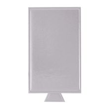 Base Laminada Retangular Prata Fosco 10X5.5cm 20 Un