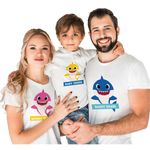 Festa Baby Shark - Cart Transfer para Camisa Mommydaddy Shark com 15x19 - 2 Peças