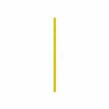 Canudo de Papel Liso Amarelo - Pacote com 20 Unidades
