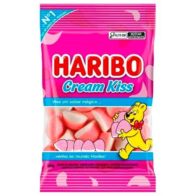 Bala de Gelatina Cream Kiss 50g - Haribo