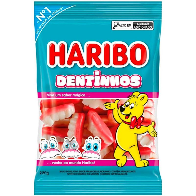 Bala de Gelatina Dentinhos 220g - Haribo